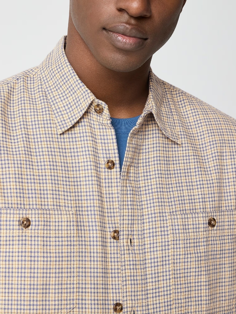 J. Crew Men's Double-Pocket Twill Work Shirt New Size XXL